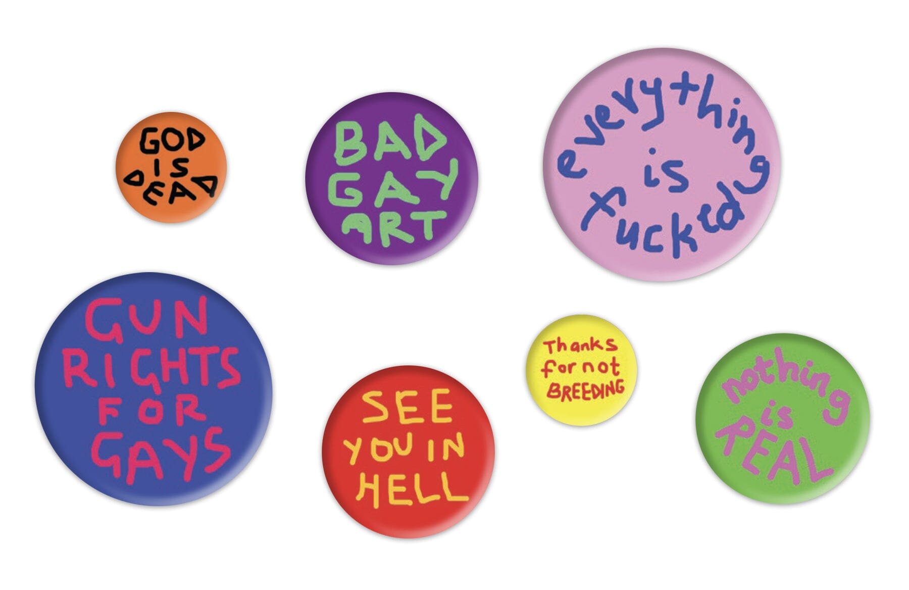 Queer Things — [ID: A picture of a button, with the text “Will