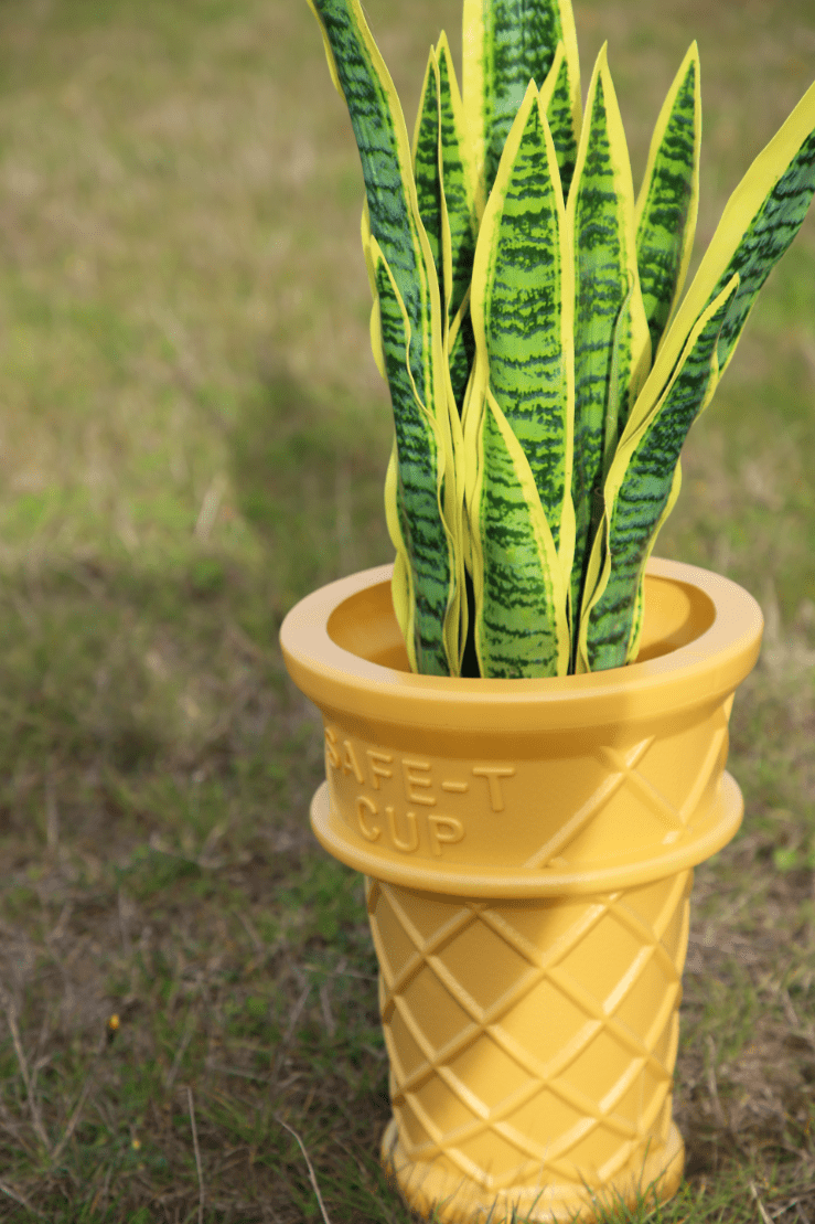 Giant Ice Cream Planter Plastic Third Drawer Down Studio 