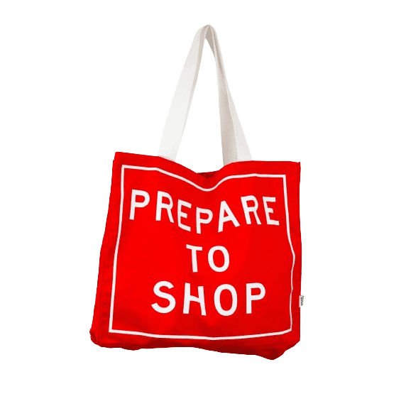 Prepare to Shop Tote Bag x Richard Tipping Bags Third Drawer Down Studio 