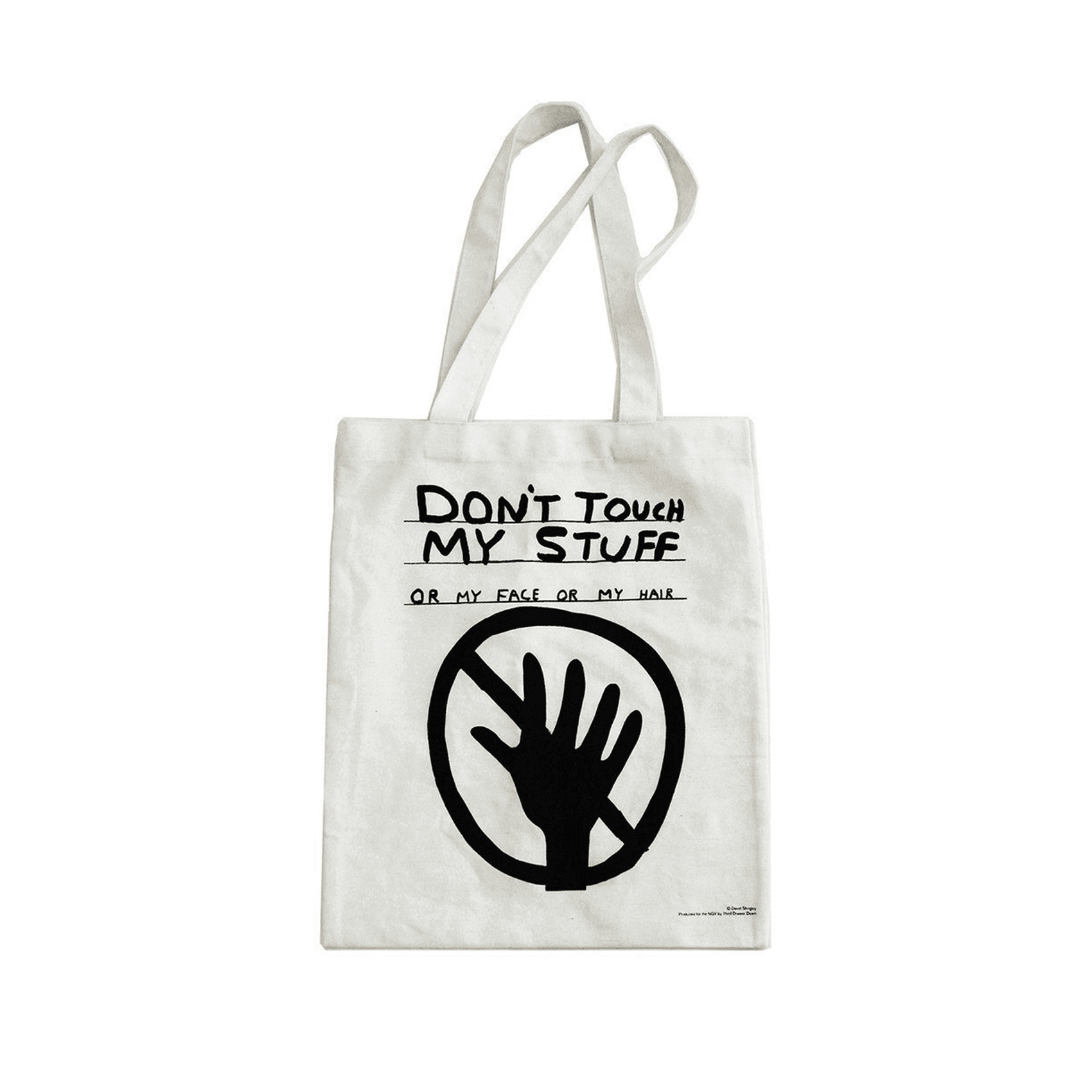 Don't Touch My Stuff Tote Bag x David Shrigley Textiles Third Drawer Down Studio 
