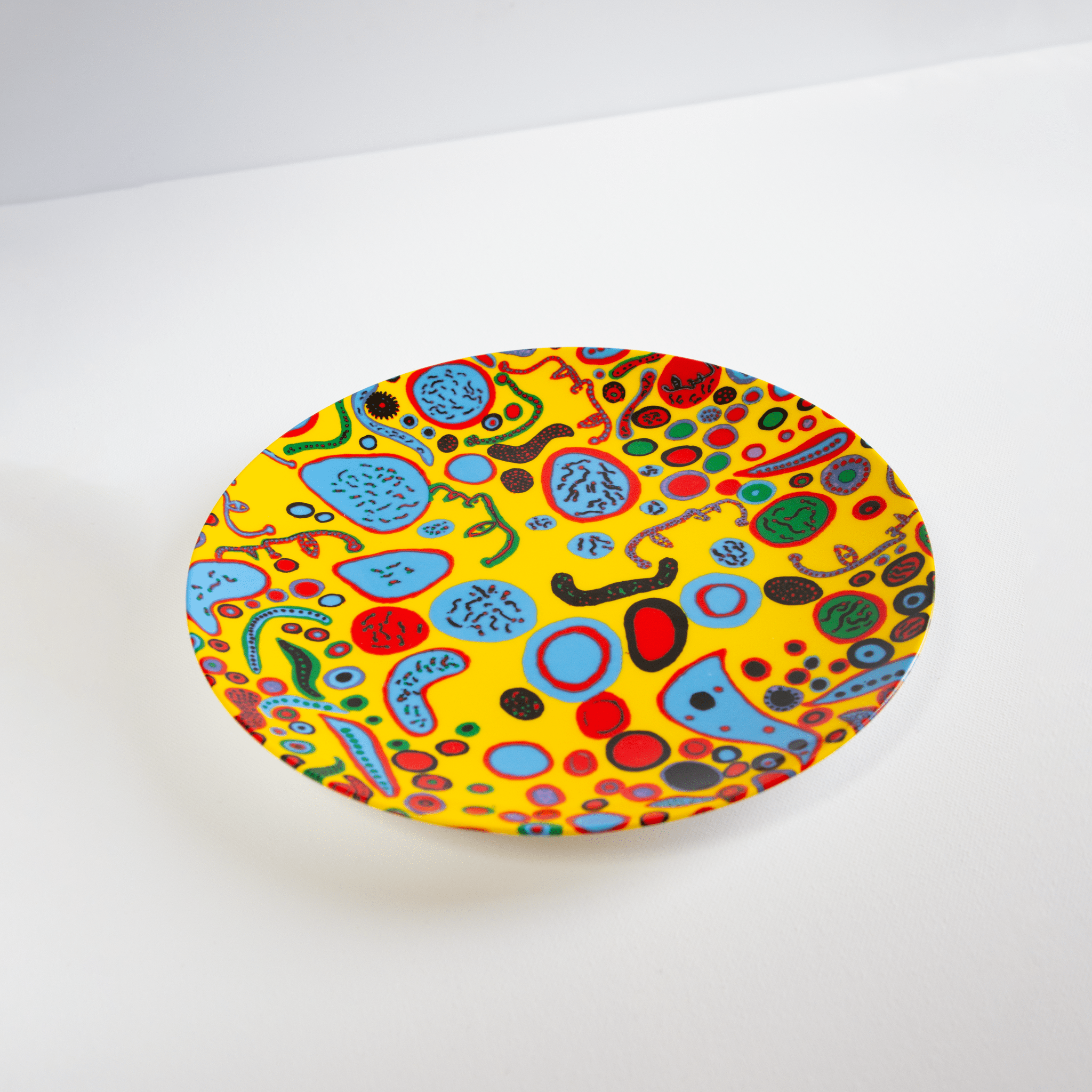 Love Was Infinitely Shining Ceramic Plate x Yayoi Kusama Ceramic Third Drawer Down Studio 