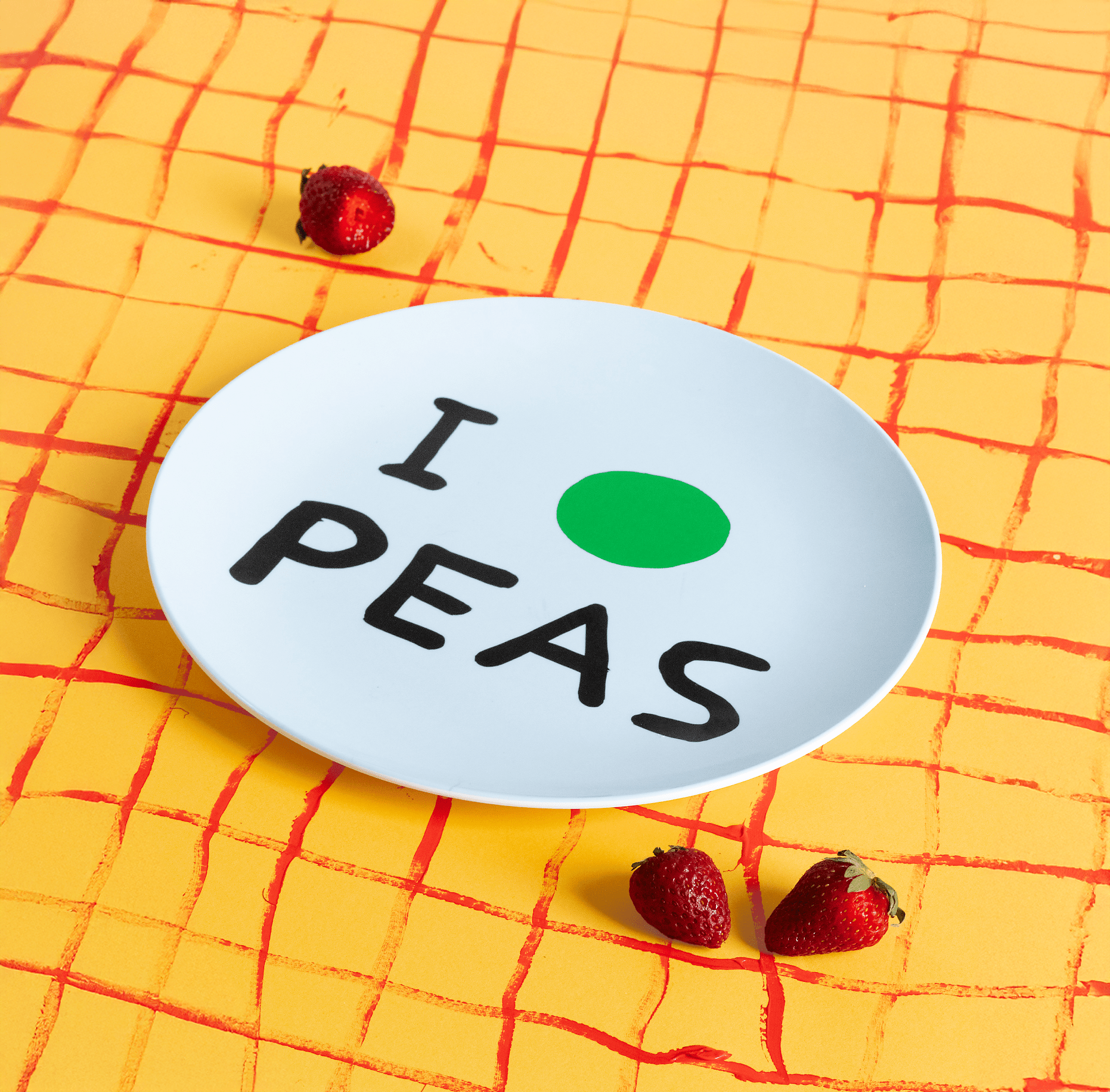 I PEAS Melamine Plate x David Shrigley Plastic Third Drawer Down USA 