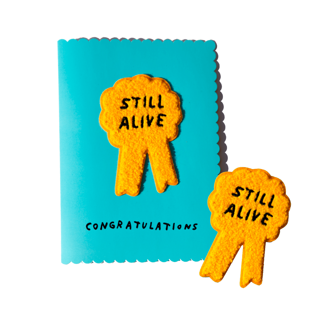 Still Alive Chenille Patch Gift Card x Adam JK Gift Card Third Drawer Down Studio 