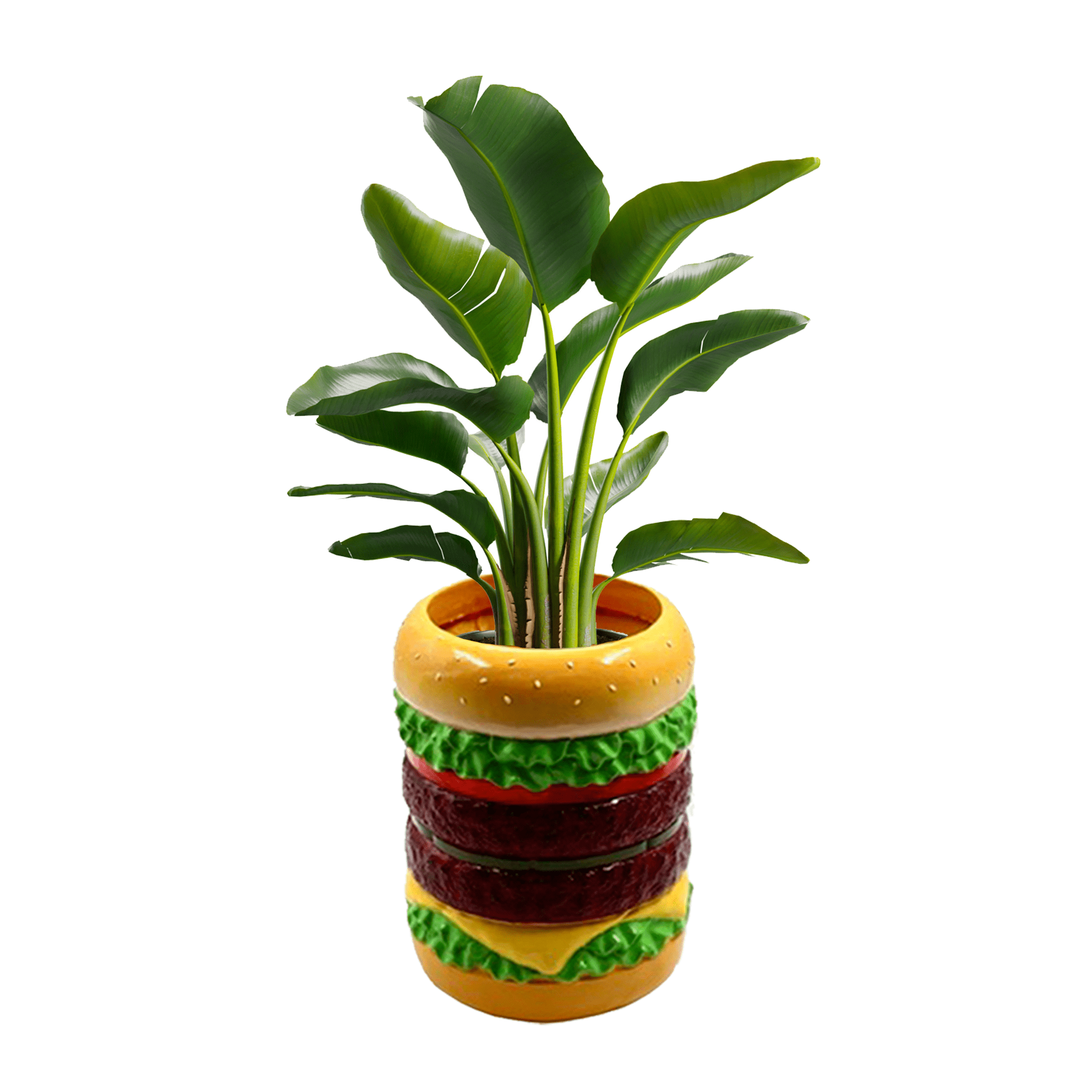 Giant Hamburger Planter Planter Rotary Hero 