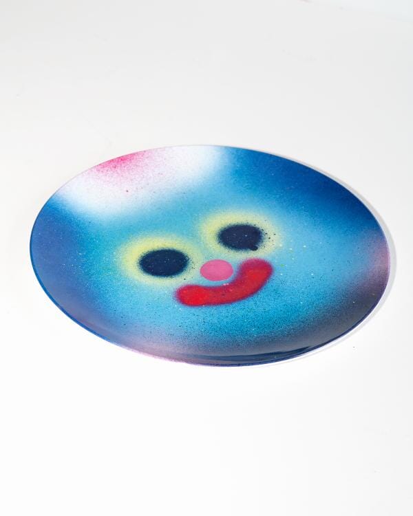 Blue Melamine Plate x Jon Burgerman Tableware Third Drawer Down Studio 