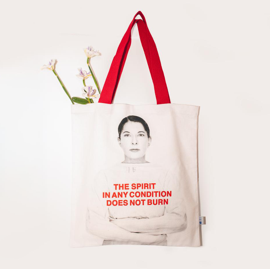 Spirit in Any Condition Does Not Burn Portrait Tote Bag x Marina Abramovic