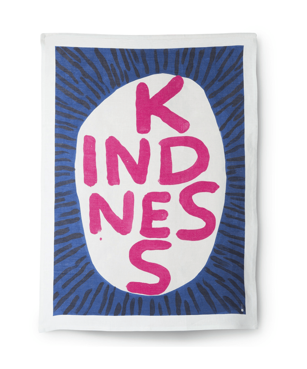 Kindness Tea Towel x David Shrigley Tea Towel Third Drawer Down Studio 