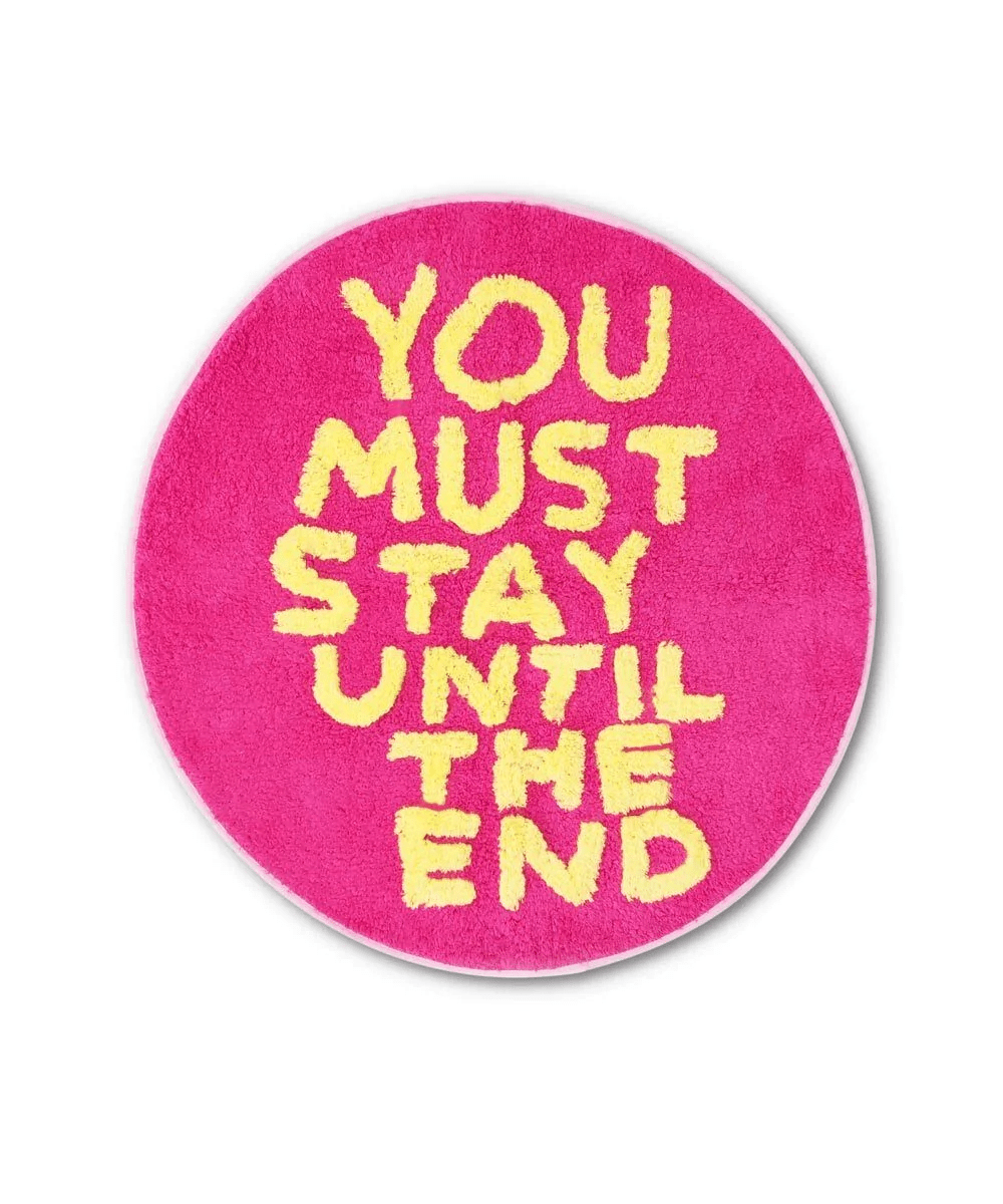 You Must Stay Shaggy Floor Mat x David Shrigley Textiles Third Drawer Down Studio 