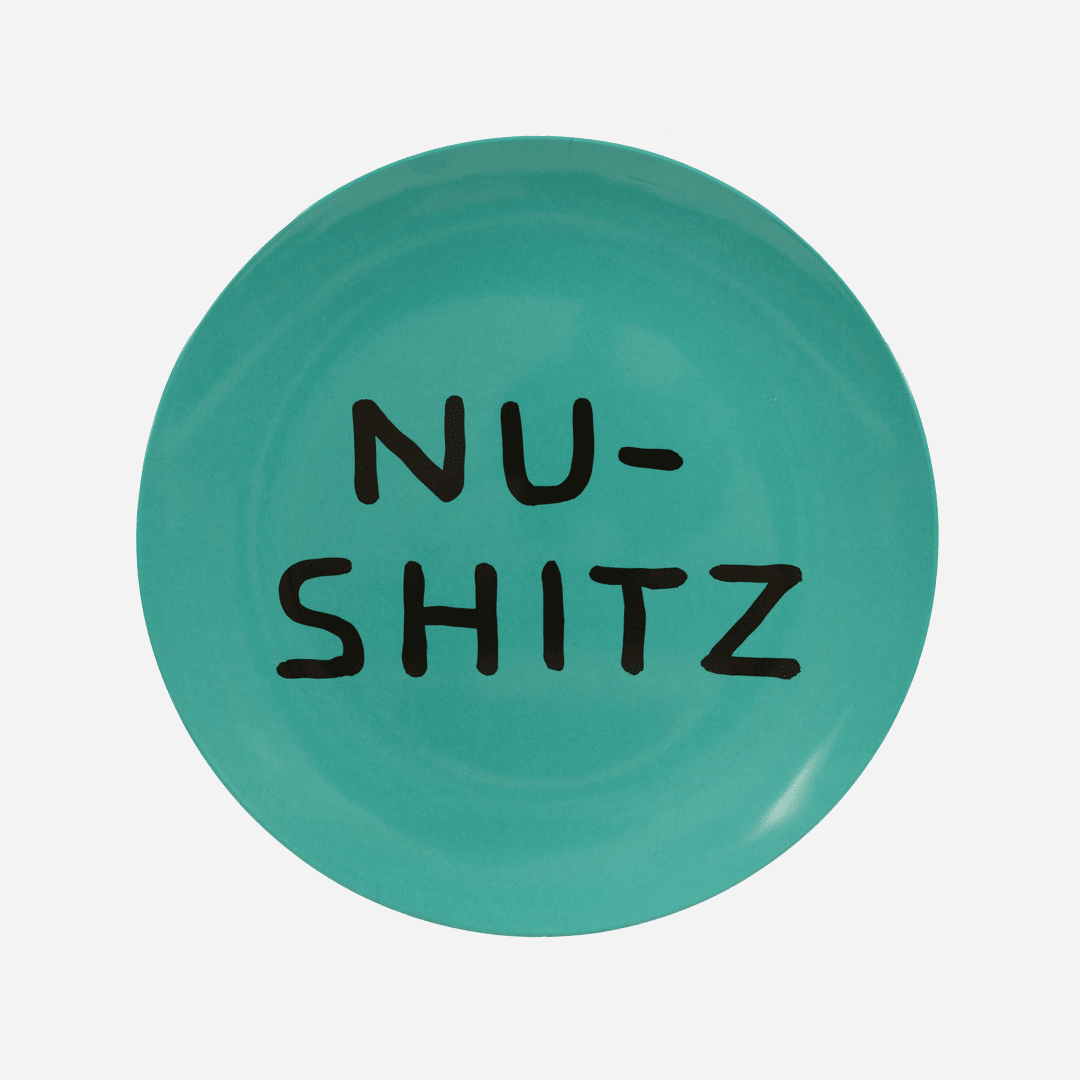 NU-SHITZ Melamine Plate x David Shrigley Tableware Third Drawer Down Studio 