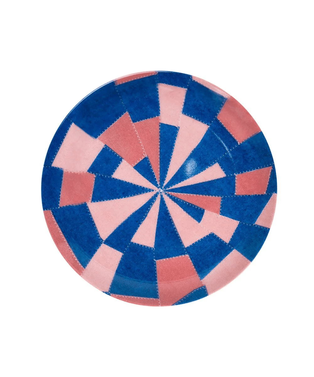 Bone China Plates: Pink and Blue x Louise Bourgeois Ceramic Third Drawer Down Studio 