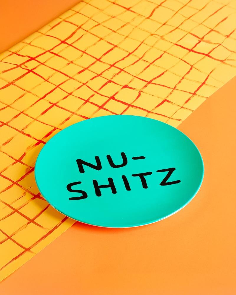 NU-SHITZ Melamine Plate x David Shrigley Tableware Third Drawer Down Studio 