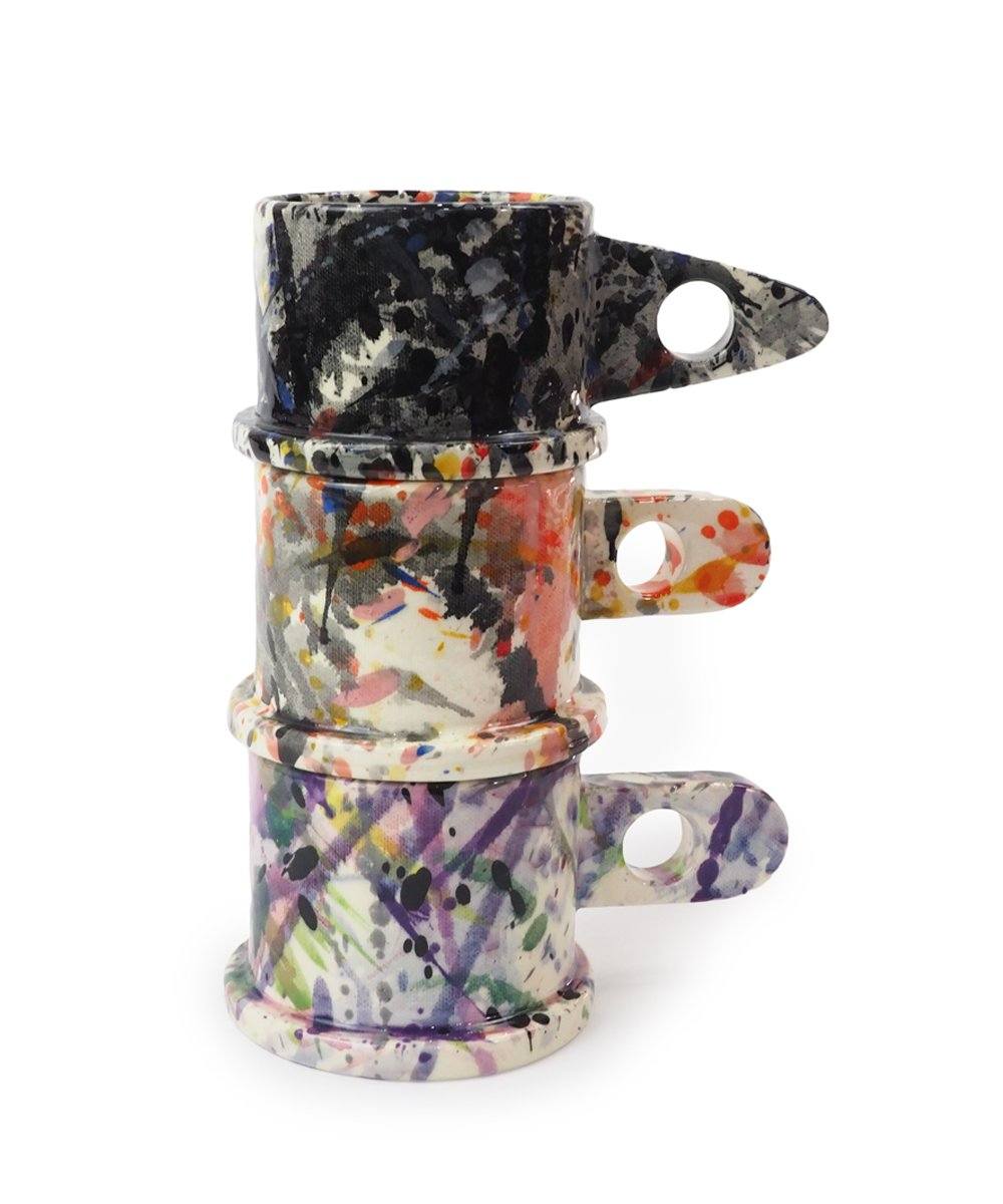 Splatter Mug Short x Echo Park Pottery Ceramic Third Drawer Down USA 