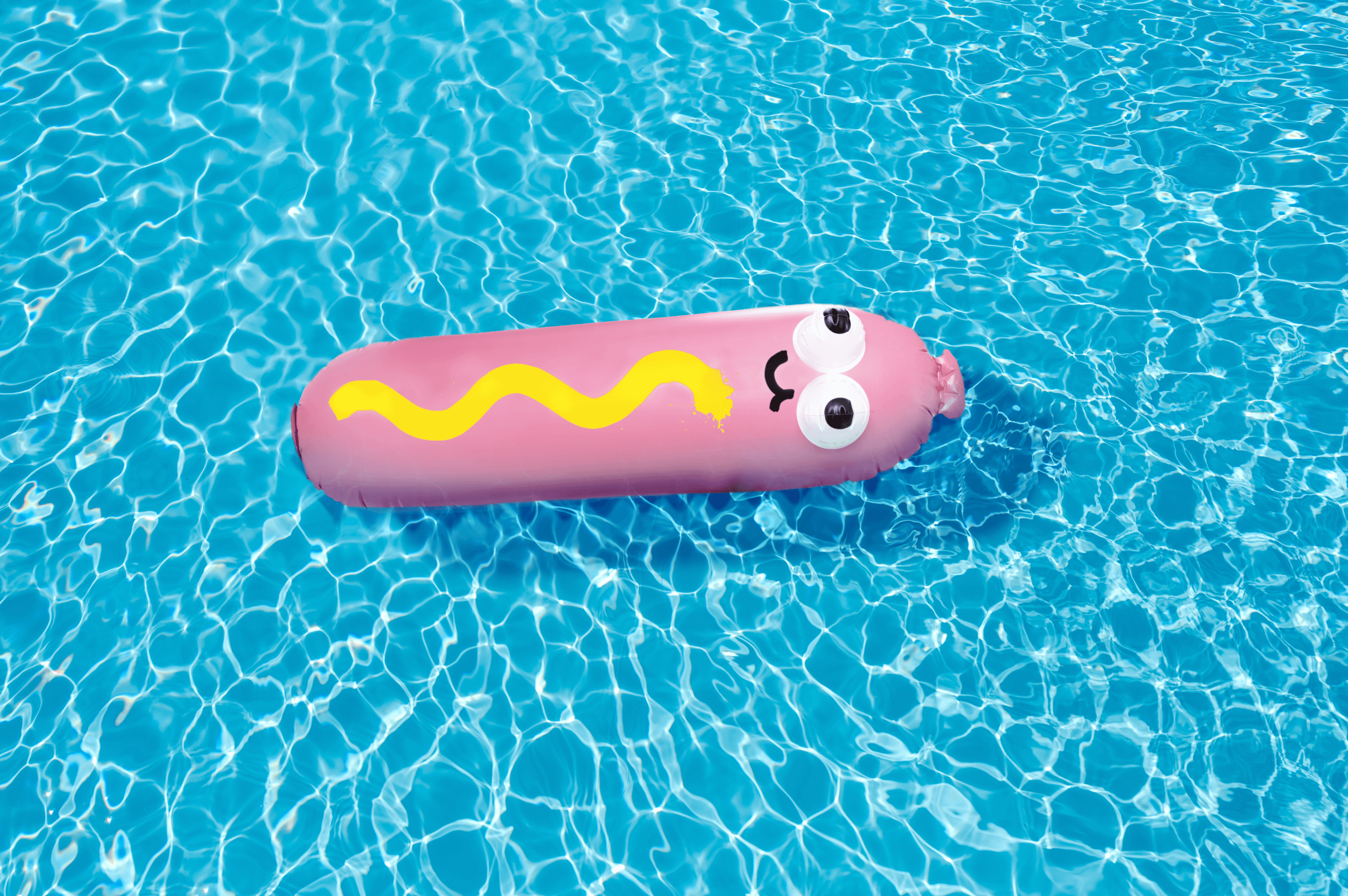 Hot Diggity Dog Pool Float X-Large x Jon Burgerman Plastic Third Drawer Down Studio 