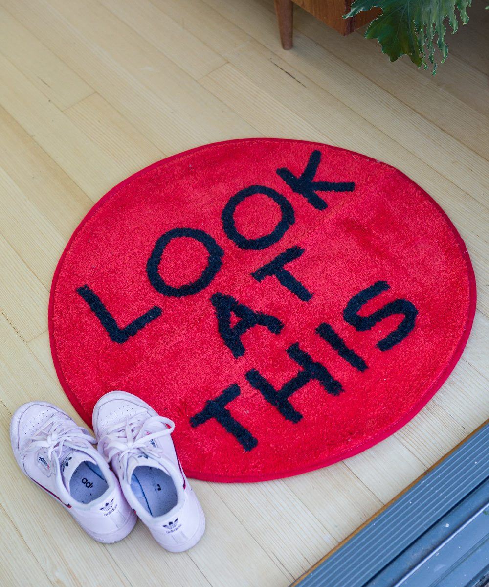 Look at This Shaggy Floor Mat x David Shrigley Textiles Third Drawer Down Studio 