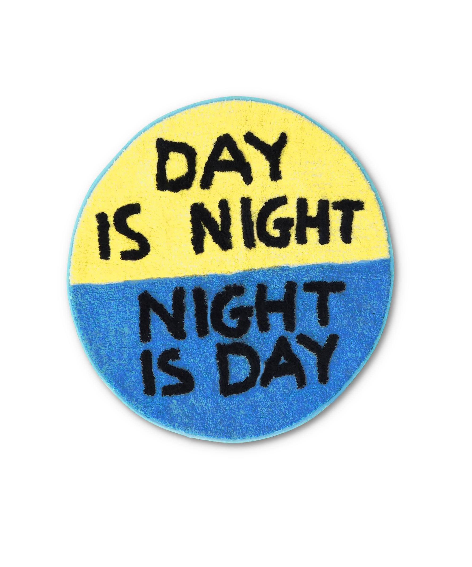 Day is Night Shaggy Floor Mat X David Shrigley Textiles Third Drawer Down Studio Default Title 